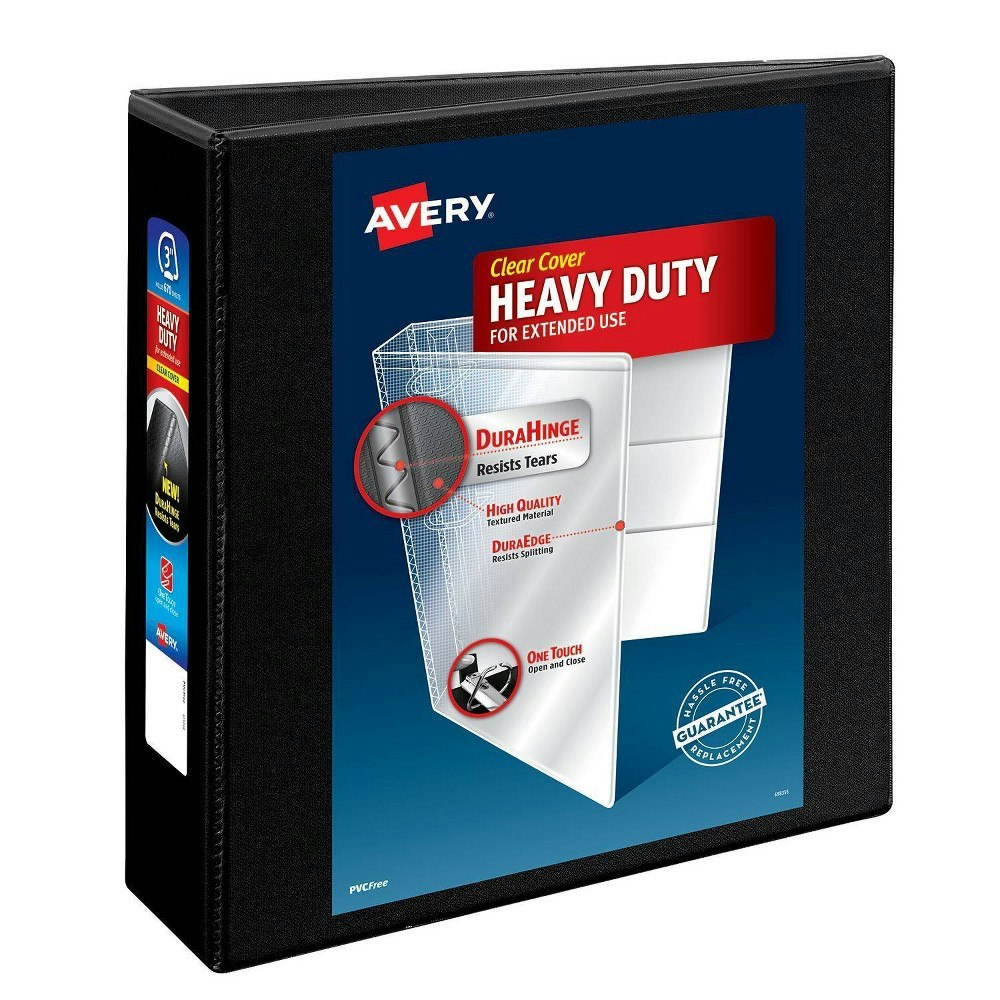 Avery 3-Inch Heavy Duty Non-Stick View D-Ring Binder: $12.99 Avery 3-Inch Heavy Duty Non-Stick View D-Ring Binder: $12.99