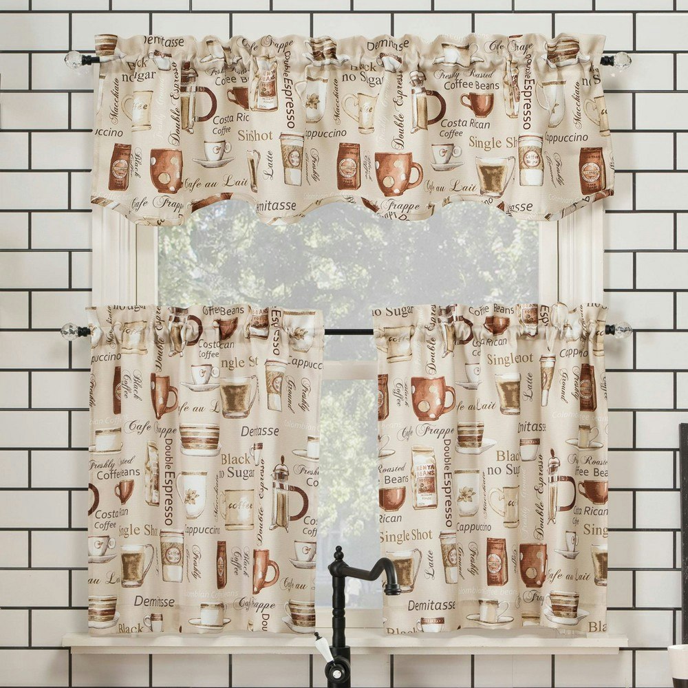 No. 918 Bristol 24" x 54" Semi-Sheer Kitchen Curtain Set: $18.99