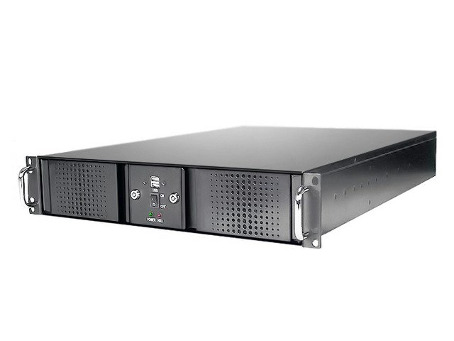 Athena Power RM-DD2U24ER5562 2U Rackmount Server Chassis with 550W Platinum Redundant Power Supply: $629