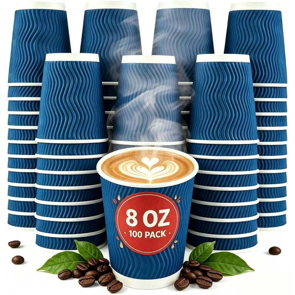 Bysnow 8-oz. Insulated Paper Coffee Cups 100-Pack: $19.09 Bysnow 8-oz. Insulated Paper Coffee Cups 100-Pack: $19.09