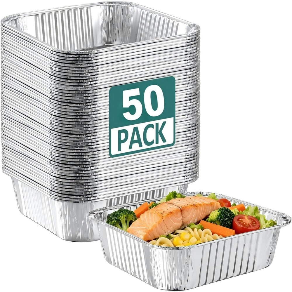 8x8 Disposable Aluminum Foil Pans 50-Pack: $17.09 8x8 Disposable Aluminum Foil Pans 50-Pack: $17.09