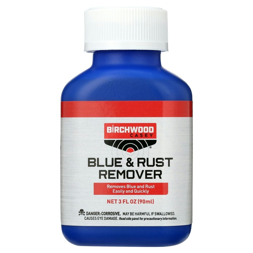 Birchwood Casey Fast-Acting Blue & Rust Remover 3-Ounce Bottle: $5.84 Birchwood Casey Fast-Acting Blue & Rust Remover 3-Ounce Bottle: $5.84