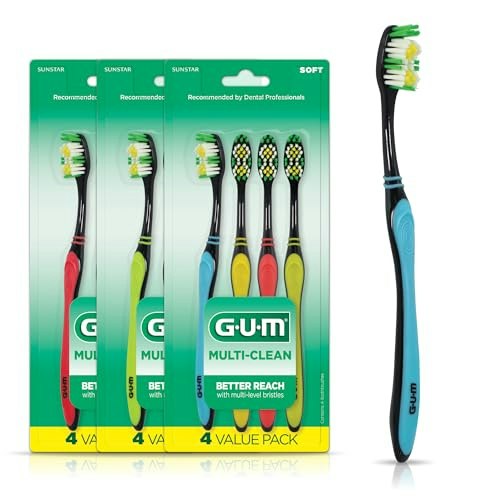 GUM Multi-Clean Soft Toothbrush 12-Pack: $11.04 GUM Multi-Clean Soft Toothbrush 12-Pack: $11.04