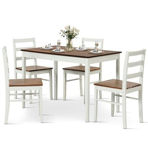 Giantex 5-Piece Dining Table Set: $199.49