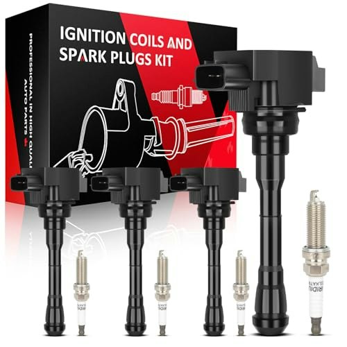 Scitoo 4-Pack Ignition Coils and Spark Plugs for Nissan Juke Sentra: $48.99 Scitoo 4-Pack Ignition Coils and Spark Plugs for Nissan Juke Sentra: $48.99
