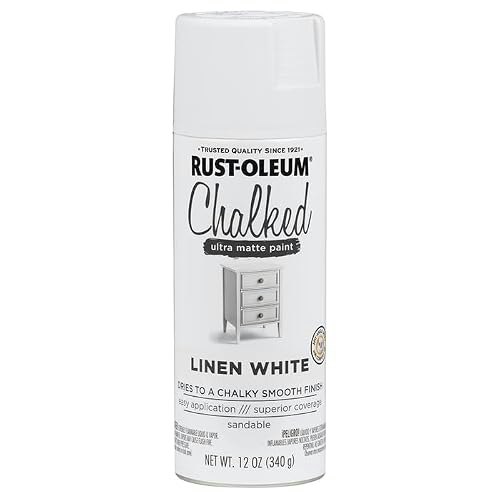 Rust-Oleum Chalked Ultra Matte Linen White Spray Paint: $31.99