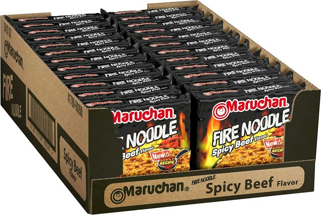 Maruchan Fire Spicy Beef Ramen Noodle Soup 22-Pack: $9.44 via Sub. & Save Maruchan Fire Spicy Beef Ramen Noodle Soup 22-Pack: $9.44 via Sub. & Save