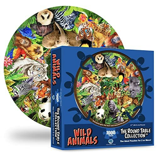 A Broader View Wild Animals 1,000-Piece Round Puzzle: $9.99 A Broader View Wild Animals 1,000-Piece Round Puzzle: $9.99