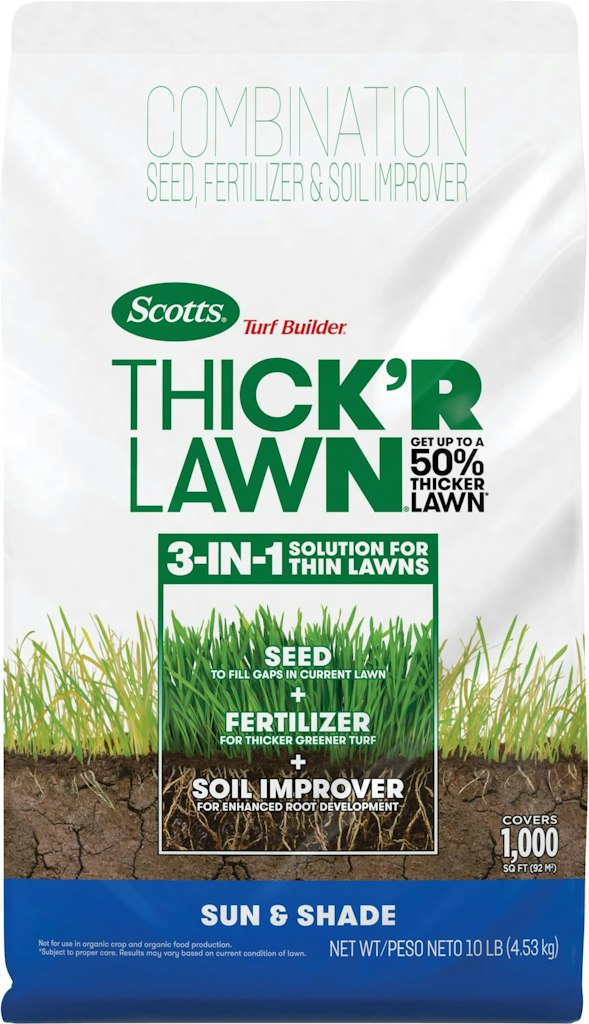 Scotts Turf Builder Sun & Shade 10-lb. Grass Seed & Fertilizer: $21 w/ Prime