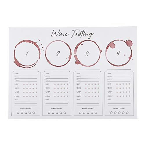 SB Design Studio SIPS Wine Tasting Placemats 24-Count: $7.64 SB Design Studio SIPS Wine Tasting Placemats 24-Count: $7.64