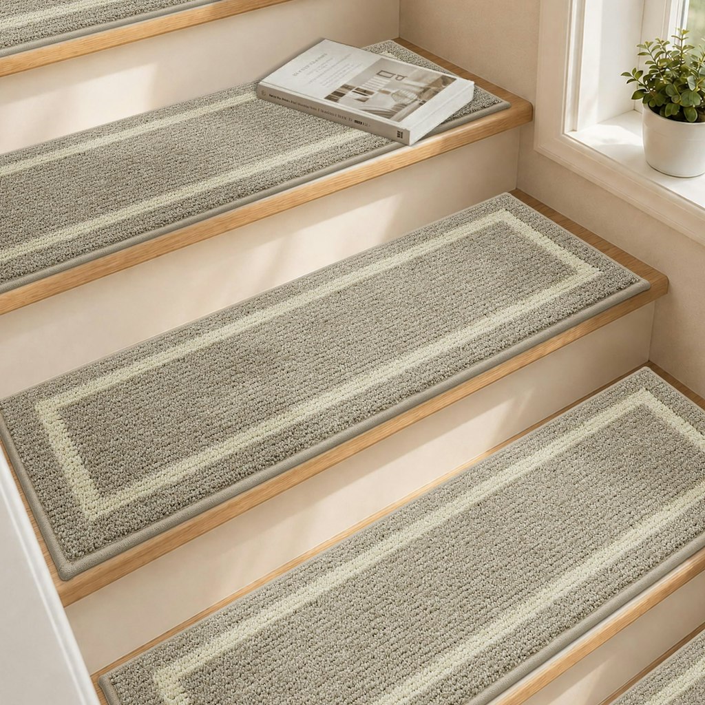 Cosy Homeer Soft Stair Treads 28" x 9" Non-Slip Carpet Mat 15-Piece Set: $71 w/ Prime Cosy Homeer Soft Stair Treads 28" x 9" Non-Slip Carpet Mat 15-Piece Set: $71 w/ Prime