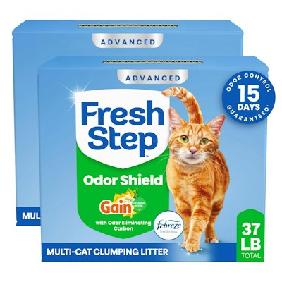 Fresh Step Odor Shield Clumping Cat Litter 19-lb. 2-Pack for $18 w/ Prime + free shipping