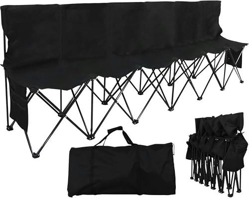 Yaheetech 6-Seat Portable Folding Sideline Bench: $68 w/ Prime