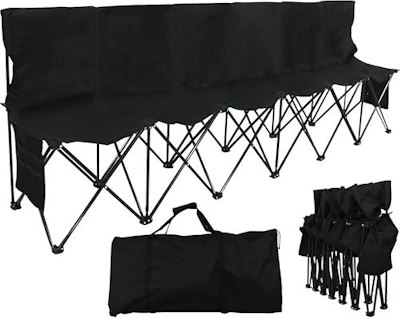 Yaheetech 6-Seat Portable Folding Sideline Bench for $68 w/ Prime + free shipping