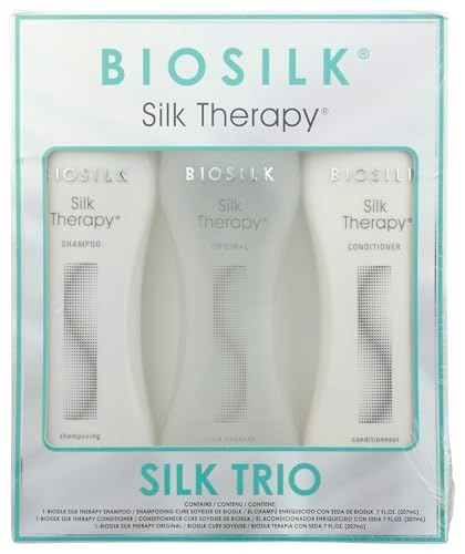 Biosilk Silk Therapy Shampoo, Conditioner, and Treatment 3-Piece Set: $24.99 Biosilk Silk Therapy Shampoo, Conditioner, and Treatment 3-Piece Set: $24.99