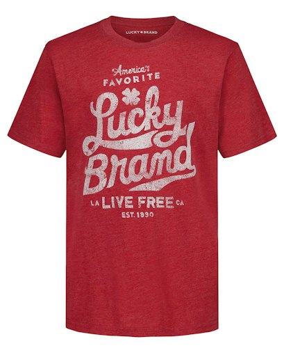 Lucky Brand Boys' Short Sleeve Neck T-Shirt for $8.64 w/ Prime + free shipping