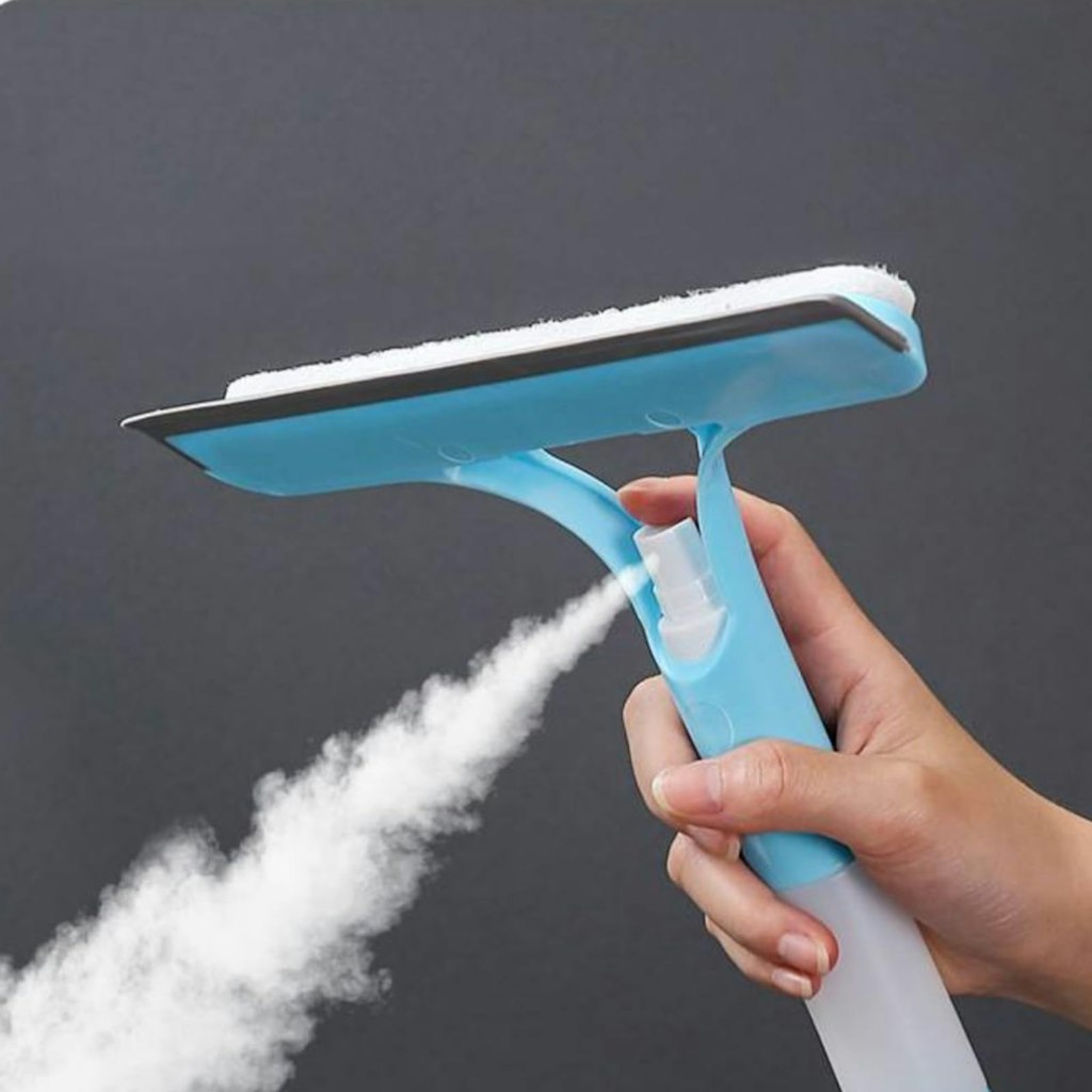 3-in-1 Spraying Window & Shower Squeegee: $3.63 3-in-1 Spraying Window & Shower Squeegee: $3.63