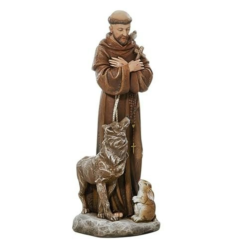 Saint Francis with Animals Resin Sculpture 8-Inch: $31.51