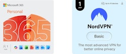 Microsoft 365 Personal 12-Month Subscription & NordVPN Basic 1-Year Bundle for $47 + free shipping