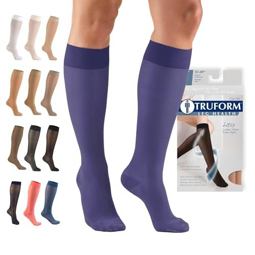 Truform Women's 15-20 mmHg Knee-High Compression Stockings: $17.52 Truform Women's 15-20 mmHg Knee-High Compression Stockings: $17.52