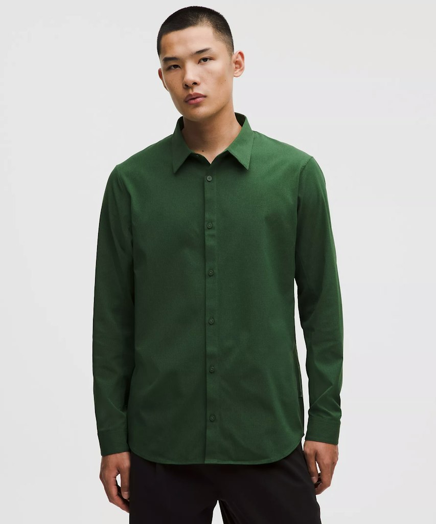 lululemon Men's Airing Easy Long-Sleeve Shirt (Size S or L only): $34 lululemon Men's Airing Easy Long-Sleeve Shirt (Size S or L only): $34