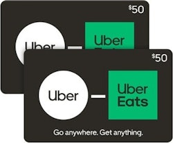 $100 Uber Gift Card for $80