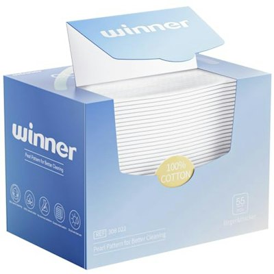 Winner XL Disposable Cotton Face Towels 55-Count for $6 + free shipping w/ Prime