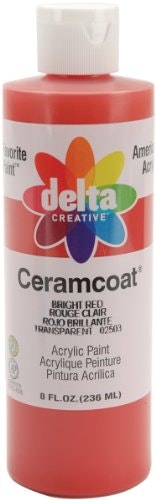 Delta Creative 8-oz. Ceramcoat Bright Red Acrylic Paint: $9.28