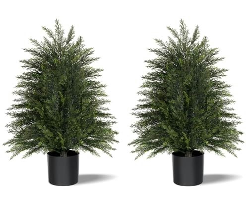 Mavis's Diary 2-Foot Artificial Cedar Trees 2-Pack: $29.99