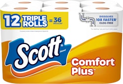 Scott ComfortPlus Double Roll Toilet Paper 12-Pack for $4.27 w/ Prime + free shipping
