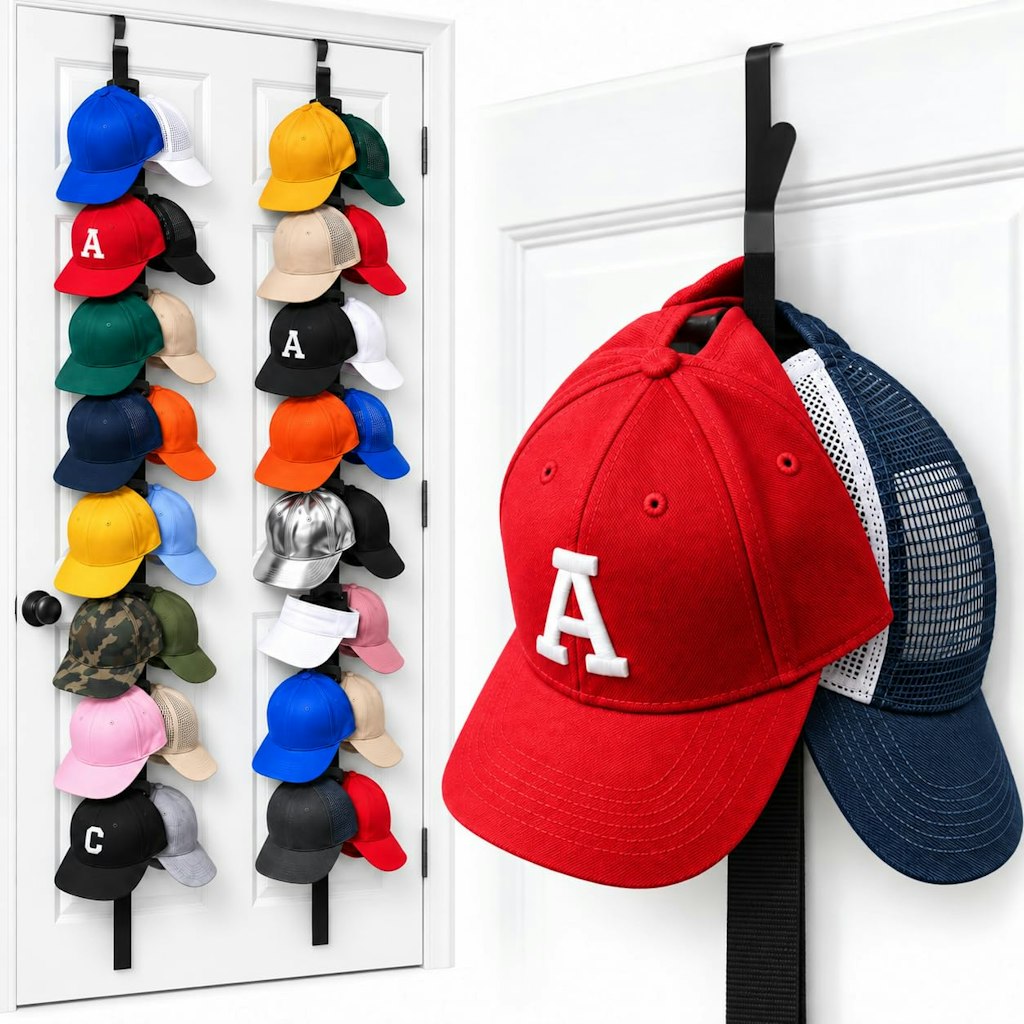 Over the Door Cap Rack Organizer 2-Pack: $7.99 w/ Prime Over the Door Cap Rack Organizer 2-Pack: $7.99 w/ Prime