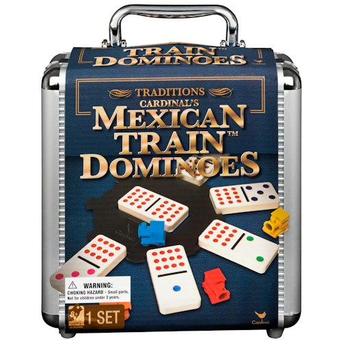 Spin Master Mexican Train Dominoes Set in Metal Case for $16 w/ Prime + free shipping