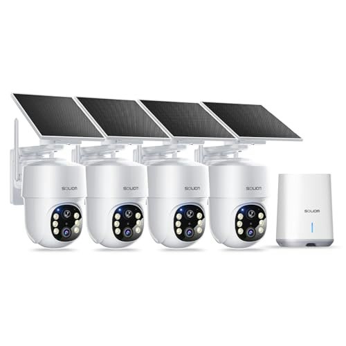 Soliom 5MP Wireless Outdoor Security Camera 4-Pack: $114.50