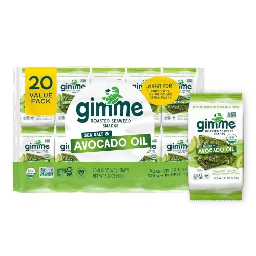 Gimme Seaweed Avocado & Sea Salt Organic Seaweed Snacks 20-Pack: $12.96 Gimme Seaweed Avocado & Sea Salt Organic Seaweed Snacks 20-Pack: $12.96