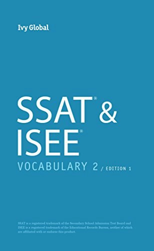 SSAT and ISEE Vocabulary 2 Edition 1: $25.23 SSAT and ISEE Vocabulary 2 Edition 1: $25.23