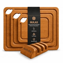 4-Piece Bamboo Wood Cutting Board Set for $18 + free shipping w/ $35