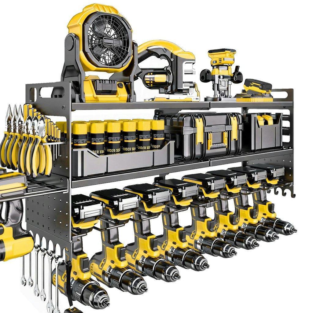 3-Layer Wall Mount Power Tool Organizer: $30 w/ Prime
