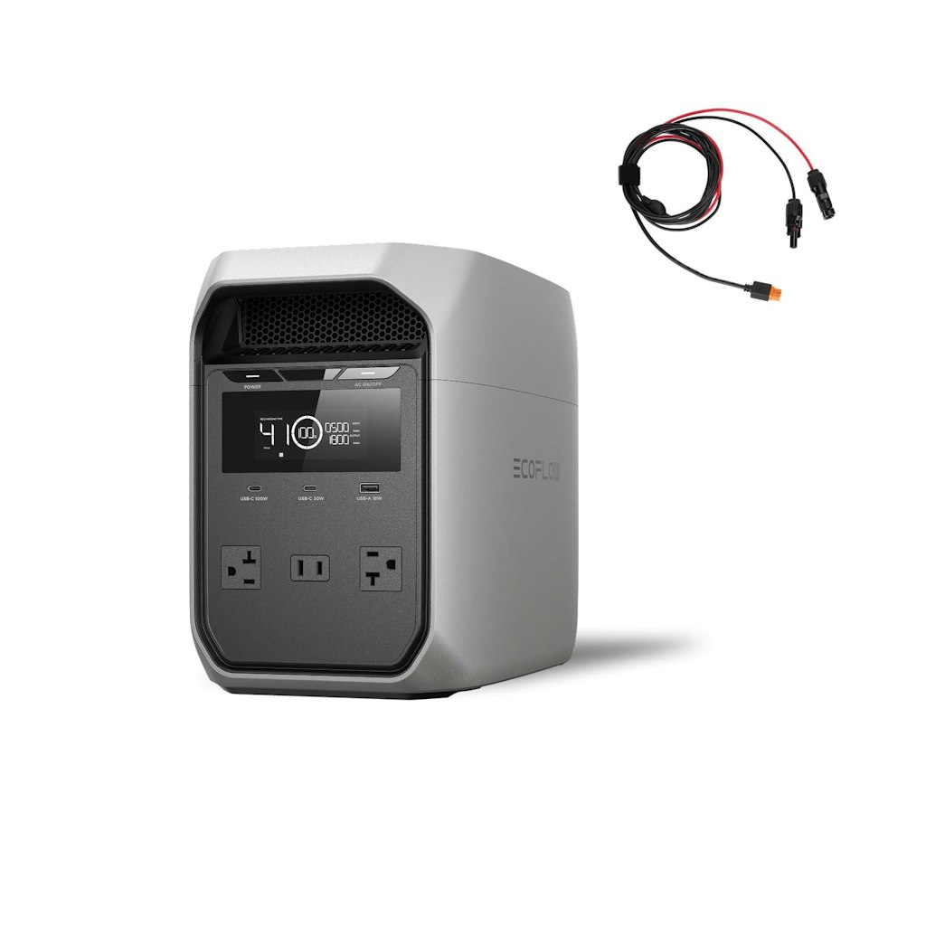 EF EcoFlow Delta 3 Classic Portable Power Station w/ Solar Charge Cable: $469 w/ Prime