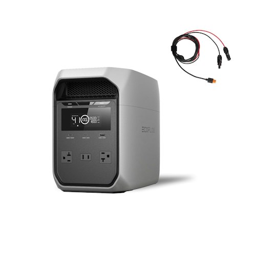 EF EcoFlow Delta 3 Classic Portable Power Station w/ Solar Charge Cable for $469 w/ Prime + free shipping