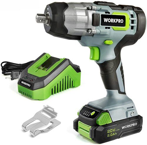 Workpro 20V Cordless Impact Wrench w/ Battery and Charger for $28 + free shipping w/ $35