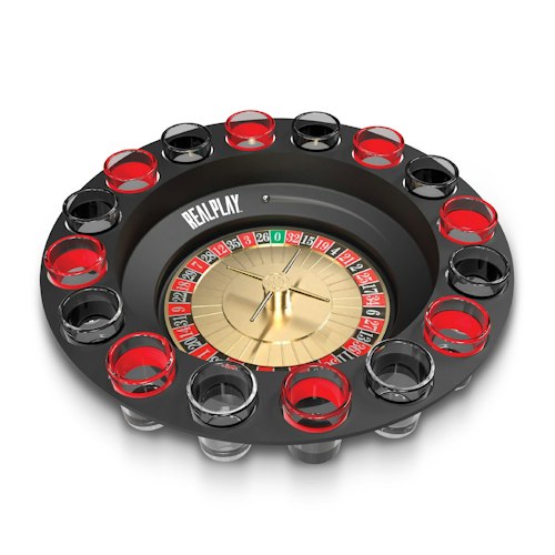 Realplay Shot Roulette Game w/ 16 Shot Glasses for $15 + free shipping w/ $35
