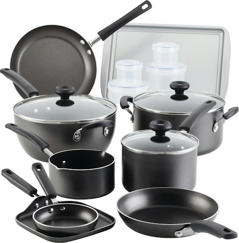Farberware Easy Clean 20-Piece Nonstick Cookware Set for $47 + free shipping