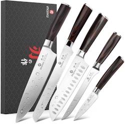 imarku 5-Piece Japanese Chef Knife Set for $90 w/ Prime + free shipping