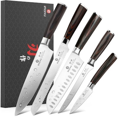 imarku 5-Piece Japanese Chef Knife Set for $90 w/ Prime + free shipping