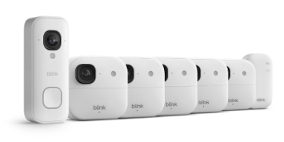 Blink Wired Doorbell 2K+ & Outdoor 2K+ 5-Camera Security System for $120 + free shipping