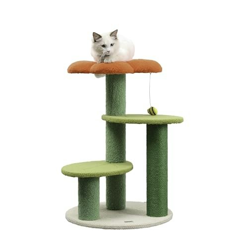 Licker 29-Inch 3-Tier Poppy Jute Cat Tree: $77.50 Licker 29-Inch 3-Tier Poppy Jute Cat Tree: $77.50