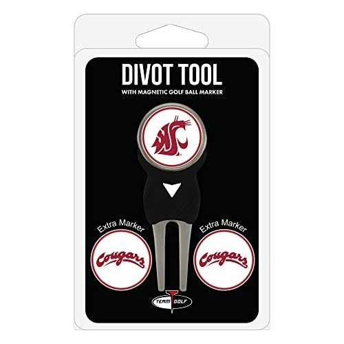 Team Golf Washington State Cougars Divot Tool and Ball Marker Pack: $5 Team Golf Washington State Cougars Divot Tool and Ball Marker Pack: $5
