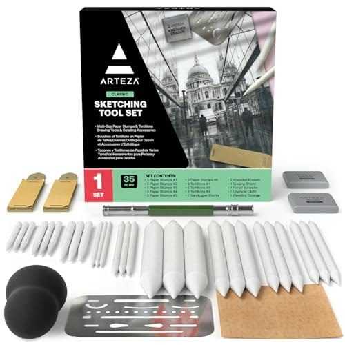 Arteza 35-Piece Sketching Drawing Kit: $31.96 Arteza 35-Piece Sketching Drawing Kit: $31.96