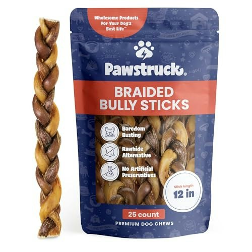Pawstruck 12-Inch Braided Bully Sticks 25-Pack: $189.98 Pawstruck 12-Inch Braided Bully Sticks 25-Pack: $189.98