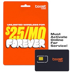 Boost Mobile SIM Kit w/ First Month of $25 Unlimited Plan for $5 + free shipping w/ Prime